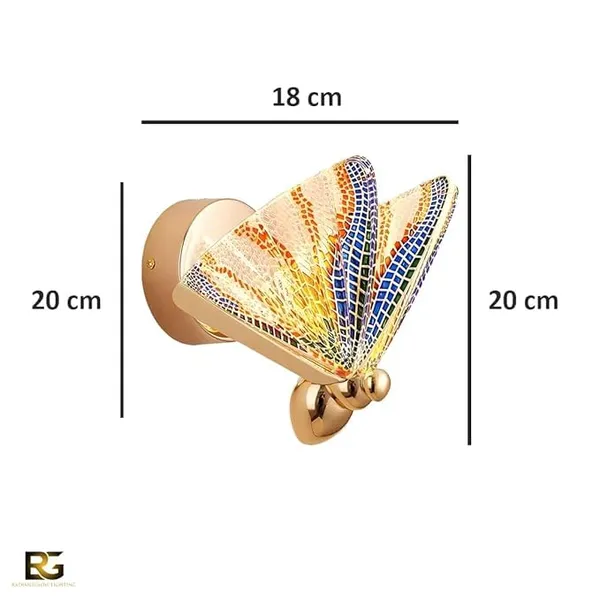 SWIATLO_Rainbow_Butterfly_Led_Wall_Light_for_Living_Room,_Modern_Style_Led_Wall_Lamps_for_Bedroom,_Led_Wall_Lights_for_Home_Decoration,_Led_Wall_Scone_for_resturant/Cafe/Hotels/Bar_etc.
