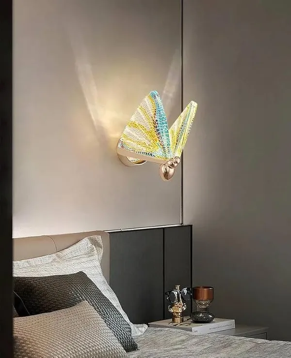 SWIATLO_Rainbow_Butterfly_Led_Wall_Light_for_Living_Room,_Modern_Style_Led_Wall_Lamps_for_Bedroom,_Led_Wall_Lights_for_Home_Decoration,_Led_Wall_Scone_for_resturant/Cafe/Hotels/Bar_etc.