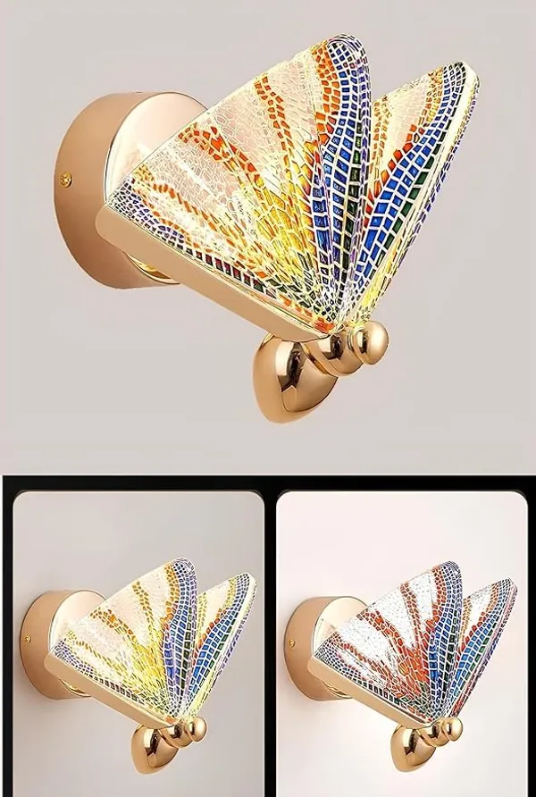 SWIATLO_Rainbow_Butterfly_Led_Wall_Light_for_Living_Room,_Modern_Style_Led_Wall_Lamps_for_Bedroom,_Led_Wall_Lights_for_Home_Decoration,_Led_Wall_Scone_for_resturant/Cafe/Hotels/Bar_etc.