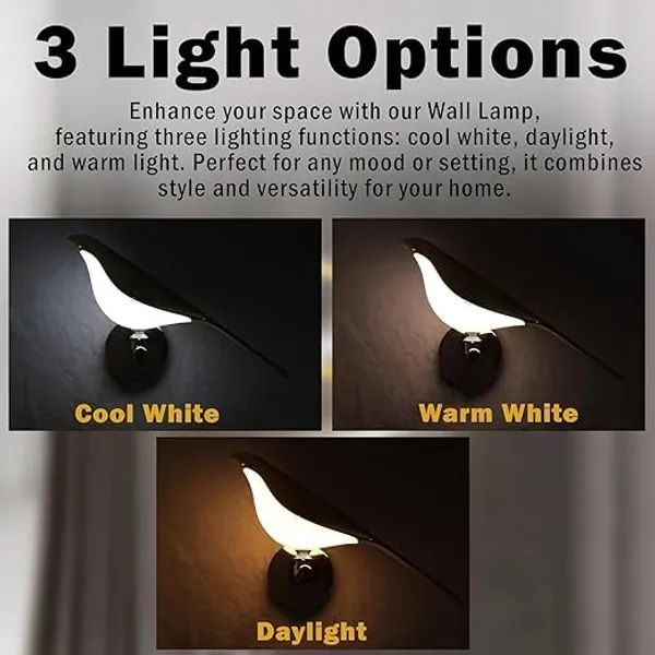 SWIATLO_Nordic_Golden_Double_Chirpy_Bird_Led_Wall_Light_for_Living_Room/Modern_Style_Led_Wall_Lamps_for_Bedroom/Led_Wall_Lights_for_Home_Decoration/Led_Wall_Scone_for_Restaurants/Cafe/Hotels/Bar