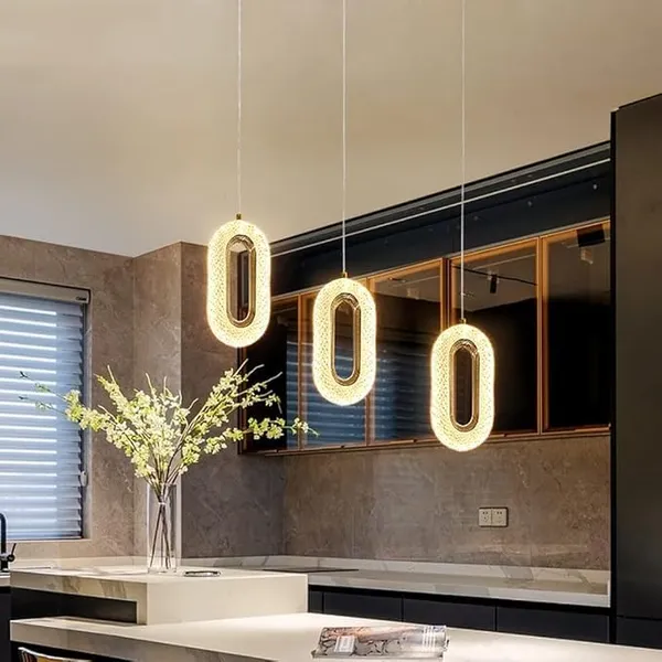 SWIATLO_Stunning_Oval_3_Light_(Wh/WW/NW)_Led_Hanging_Light_for_Living_Room/Modern_Style_Led_Pendant_Lamps_for_Bedroom/Led_Ceiling_Lights_for_Home/Led_Pendant_Light_for_Ceiling/Home/Cafe/Bar,_Pack_of_2