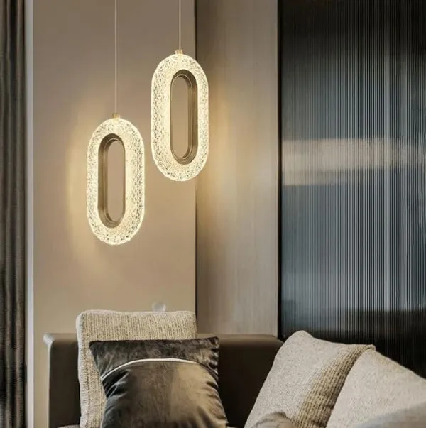 SWIATLO_Stunning_Oval_3_Light_(Wh/WW/NW)_Led_Hanging_Light_for_Living_Room/Modern_Style_Led_Pendant_Lamps_for_Bedroom/Led_Ceiling_Lights_for_Home/Led_Pendant_Light_for_Ceiling/Home/Cafe/Bar,_Pack_of_2
