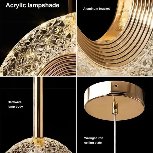 SWIATLO_Stunning_Oval_3_Light_(Wh/WW/NW)_Led_Hanging_Light_for_Living_Room/Modern_Style_Led_Pendant_Lamps_for_Bedroom/Led_Ceiling_Lights_for_Home/Led_Pendant_Light_for_Ceiling/Home/Cafe/Bar,_Pack_of_2
