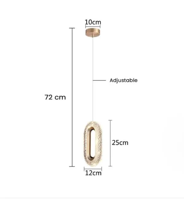 SWIATLO_Stunning_Oval_Design_Pendant_Lamp_for_Dinning_Table/Bedroom/Living_Room_Led_Hanging_Lamp_for_Drying_Room_Led_Ceiling_Lamp_Led_Hanging_Light_Led_Pendant_Light_for_Home/Cafe/Restaurant/Bar