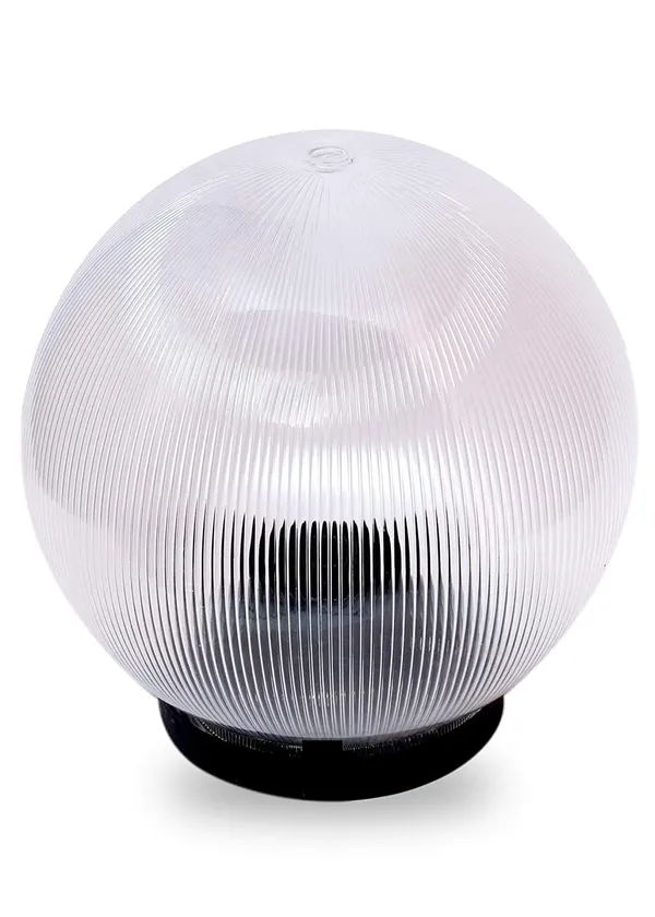 SWIATLO_Modern_Shape_Pole_Lamp/Gate_Light/_Outdoor_Lamp/Outdoor_Light/Pillar_Light_for_Outdoor_Home,_Globe_Shape,_Clear_(Pack_of_1,_with_bulb)