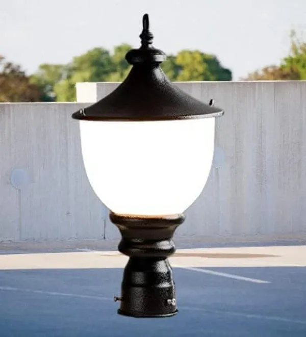 SWIATLO_Modern_Shape_Pole_Lamp/Gate_Light/_Outdoor_Lamp/Outdoor_Light/Pillar_Light_for_Outdoor_Home,_Round_Design,_Modern_Shap_(Pack_of_2,_WITH_BULB)