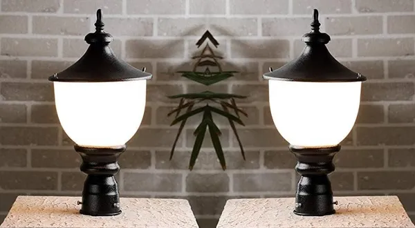 SWIATLO_Modern_Shape_Pole_Lamp/Gate_Light/_Outdoor_Lamp/Outdoor_Light/Pillar_Light_for_Outdoor_Home,_Round_Design,_Modern_Shape_(Pack_of_1,_with_bulb)