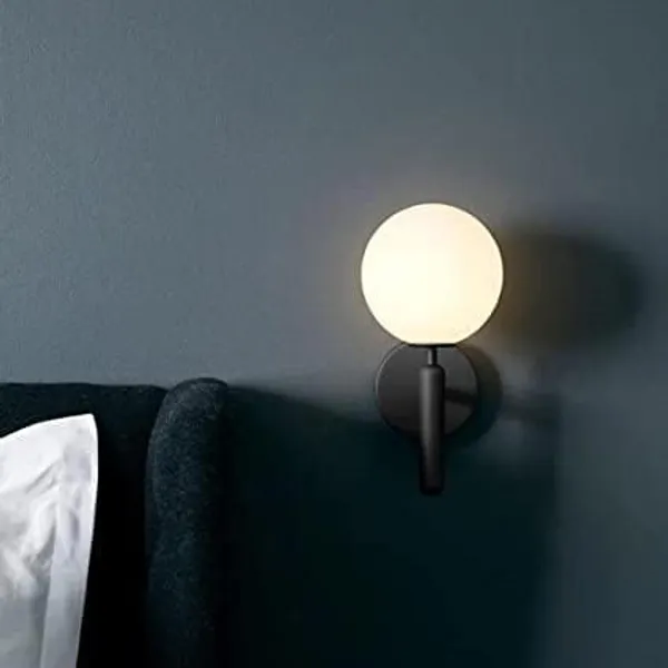 SWIATLO_Nordic_Thumb_8051_Black_Wall_Light/Wall_Lamp_to_Décor_Home/Living_Room/Bedroom/Office/Dining/Cafe/Restaurants_(Pack_of_1,_with_bulb)