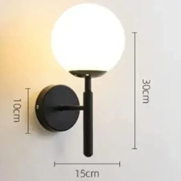 SWIATLO_Nordic_Thumb_8051_Black_Wall_Light/Wall_Lamp_to_Décor_Home/Living_Room/Bedroom/Office/Dining/Cafe/Restaurants_(Pack_of_1,_with_bulb)