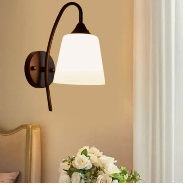 SWIATLO_KIN-711_BLACK_PVC_Wall_Light/Wall_Lamp_to_Décor_Home/Living_Room/Bedroom/Office/Dining/Cafe/Restaurants,_Black_(Pack_of_1,_With_Bulb)