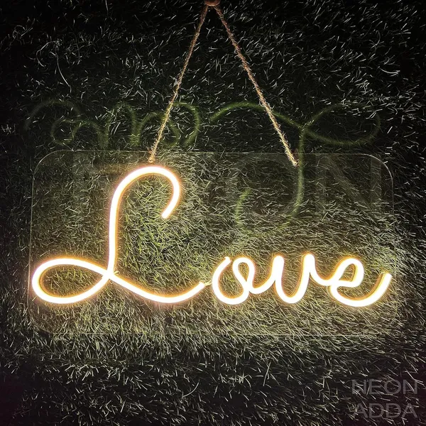 SWIATLO_LOVE_Neon_Sign/LED_Art_Decorative_Marquee_Sign/Wall_Decor_for_Positive_Feelings/Love_for_bondings/Party_Anniversary_Decoration/Room_Living_Room_House_Bar_Pub_Hotel_Beach_Recreational_(WarmWhite)