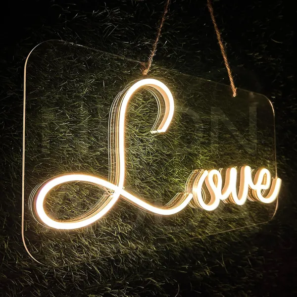 SWIATLO_LOVE_Neon_Sign/LED_Art_Decorative_Marquee_Sign/Wall_Decor_for_Positive_Feelings/Love_for_bondings/Party_Anniversary_Decoration/Room_Living_Room_House_Bar_Pub_Hotel_Beach_Recreational_(WarmWhite)