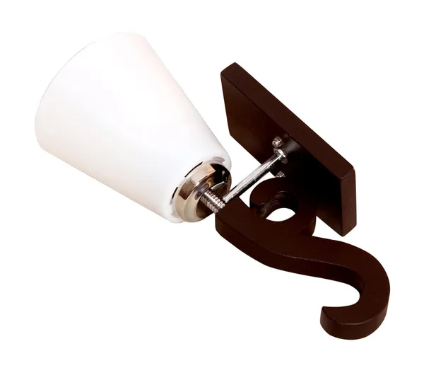 SWIATLO_S_Shape_Bend_Tapper_Wall_Light/Wall_Lamp_to_Décor_Home/Living_Room/Bedroom/Office/Dining/Cafe/Restaurants,_Brown_and_Milky_(Pack_of_1,_with_Bulb)