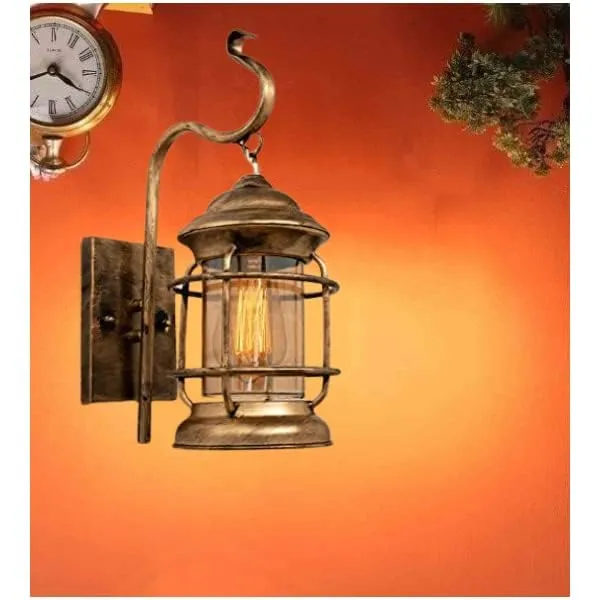 SWIATLO_Antique_Shivling_Design_Wall_Light/Wall_Lamp_to_Décor_Home/Living_Room/Bedroom/Office/Dining/Cafe/Restaurants,_Golden_Antique_(Pack_of_1,_with_Bulb)