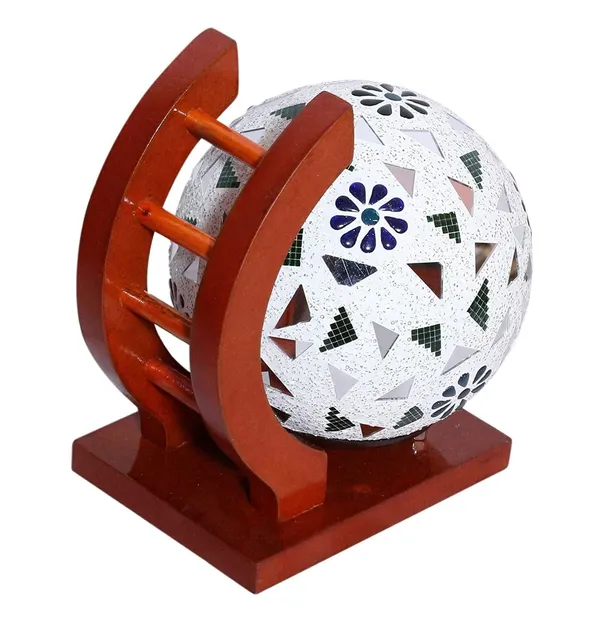 SWIATLO_Wall_Light/Wall_Lamp_to_Décor_Home/Living_Room/Bedroom/Office/Dining/Cafe/Restaurants,_Curve_Step_Flower_Globe,_Cherry_(Pack_of_1,_with_Bulb)