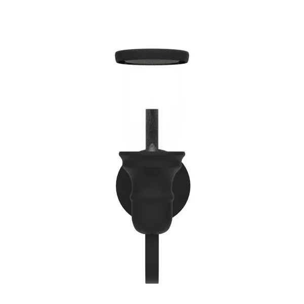SWIATLO_Wall_Light/Wall_Lamp_to_Décor_Home/Living_Room/Bedroom/Office/Dining/Cafe/Restaurants,_U-Bend_Slim,_Black_(Pack_of_1,_with_Bulb)