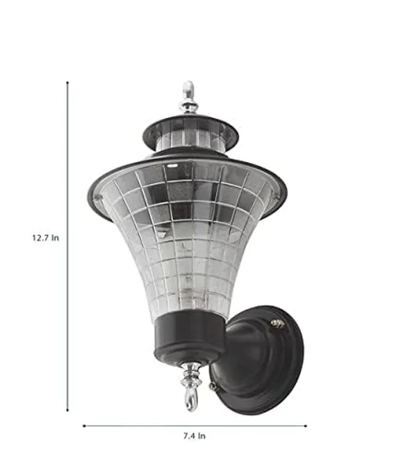 SWIATLO_Wall_Light/Wall_Lamp_to_Décor_Home/Living_Room/Bedroom/Office/Dining/Cafe/Restaurants,_Jalwaa_Design,_Black_(Pack_of_1,_with_Bulb)