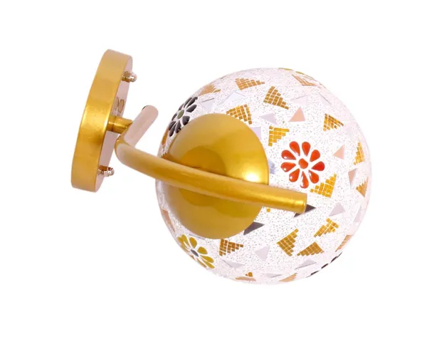 SWIATLO_Wall_Light/Wall_Lamp_to_Décor_Home/Living_Room/Bedroom/Office/Dining/Cafe/Restaurants,_Reverse_J_Design_Open_Shade_Globe,_Gold_(Pack_of_1,_with_Bulb)