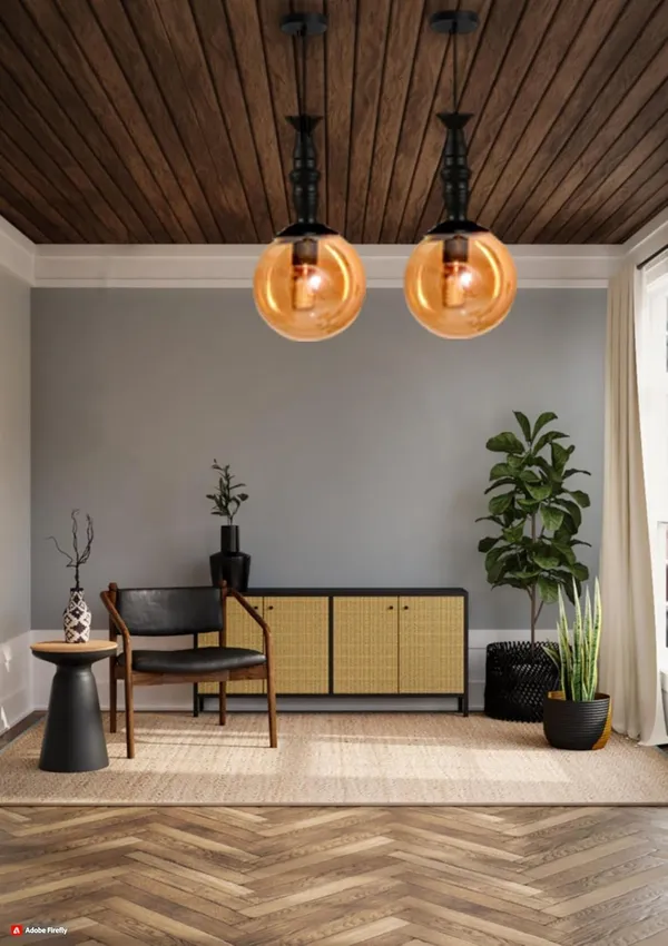 SWIATLO_71_DOOM_LUSTER_GLASS_HL_Hanging_Lamp/Pendant_Lamp/Ceiling_Light_to_Décor_Home/Living_Room/Bedroom/Office/Dining/Cafe/Restaurants,_Luster_(Pack_of_2,_with_Bulb)