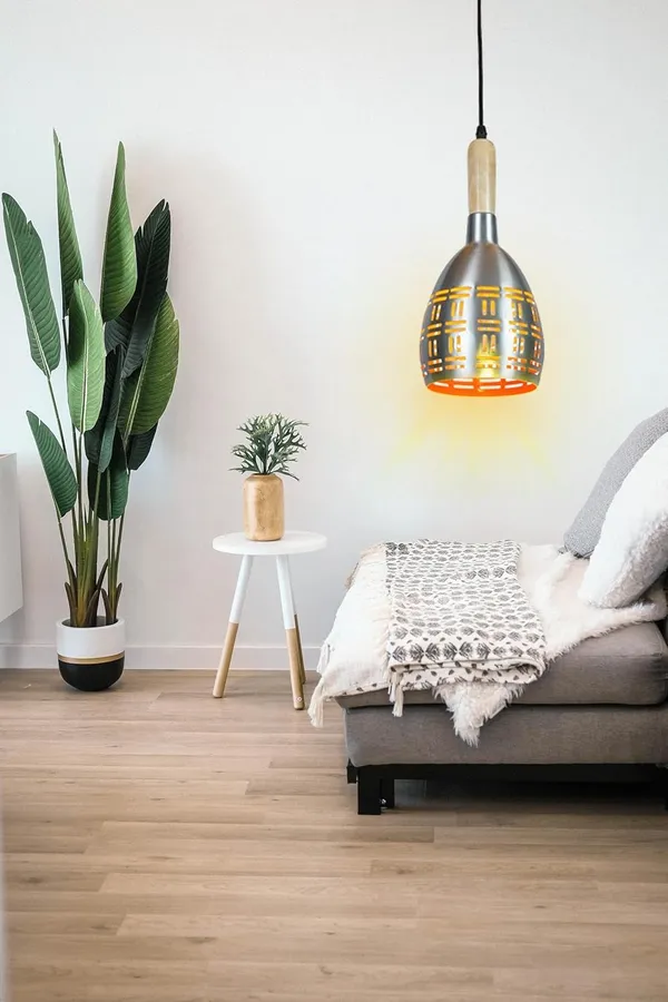 SWIATLO_Chrome_Half_Oval_ROUND_THAALI_Lezar_Cutting_Cluster_Pendant_Light/Cluster_Hanging_Light/Cluster_Ceiling_Light/Three_Pendant_Lamp_to_Décor_Home/Living_Room/Office/Dining/Restaurants_(with_Bulb)