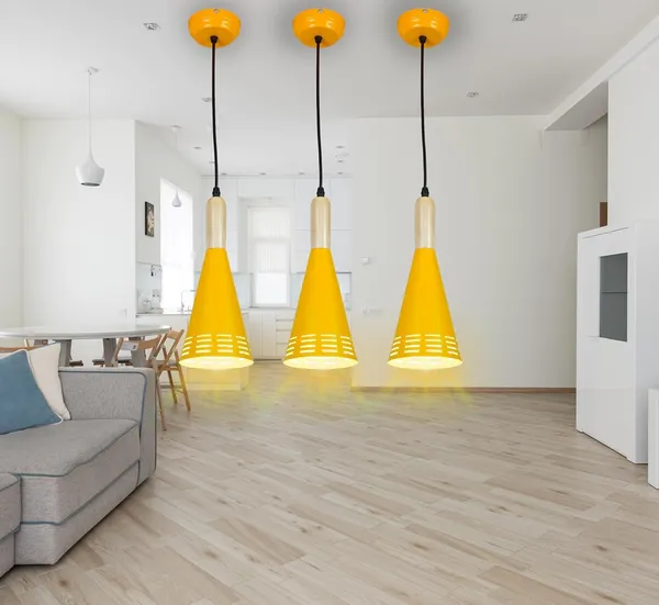 SWIATLO_Wooden_Cork_Yellow_Chilam_Hanging_Lamp/Pendant_Lamp/Ceiling_Light_to_Décor_Home/Living_Room/Bedroom/Office/Dining/Cafe/Restaurants,_Yelllow,_(Pack_of_1,_with_Bulb)