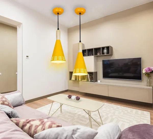 SWIATLO_Wooden_Cork_Yellow_Chilam_Hanging_Lamp/Pendant_Lamp/Ceiling_Light_to_Décor_Home/Living_Room/Bedroom/Office/Dining/Cafe/Restaurants,_Yelllow,_(Pack_of_1,_with_Bulb)