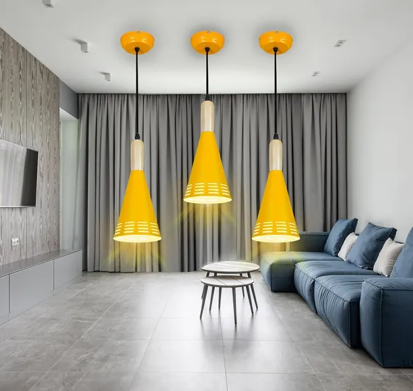 SWIATLO_Wooden_Cork_Yellow_Chilam_Hanging_Lamp/Pendant_Lamp/Ceiling_Light_to_Décor_Home/Living_Room/Bedroom/Office/Dining/Cafe/Restaurants,_Yelllow,_(Pack_of_1,_with_Bulb)