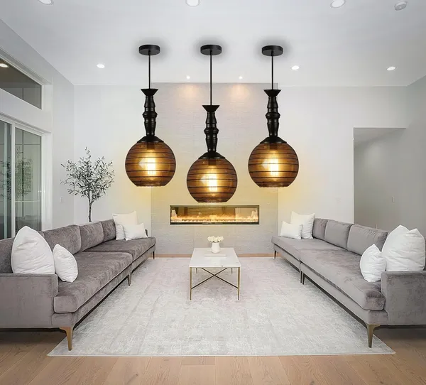 SWIATLO_Classic_Globe_Hanging_Lamp/Pendant_Lamp/Ceiling_Light_to_Décor_Home/Living_Room/Bedroom/Office/Dining/Cafe/Restaurants,_Luster_(Pack_of_2,_with_Bulb)