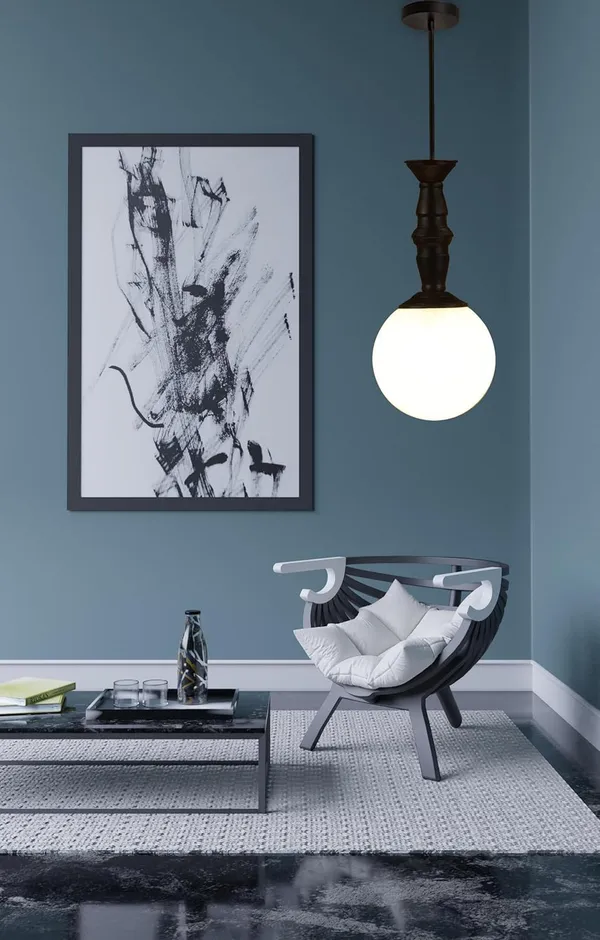 SWIATLO_71_DOOM_MILKY_GLASS_Hanging_Lamp/Pendant_Lamp/Ceiling_Light_to_Décor_Home/Living_Room/Bedroom/Office/Dining/Cafe/Restaurants,_Black_and_Milky_(Pack_of_2,_with_Bulb)