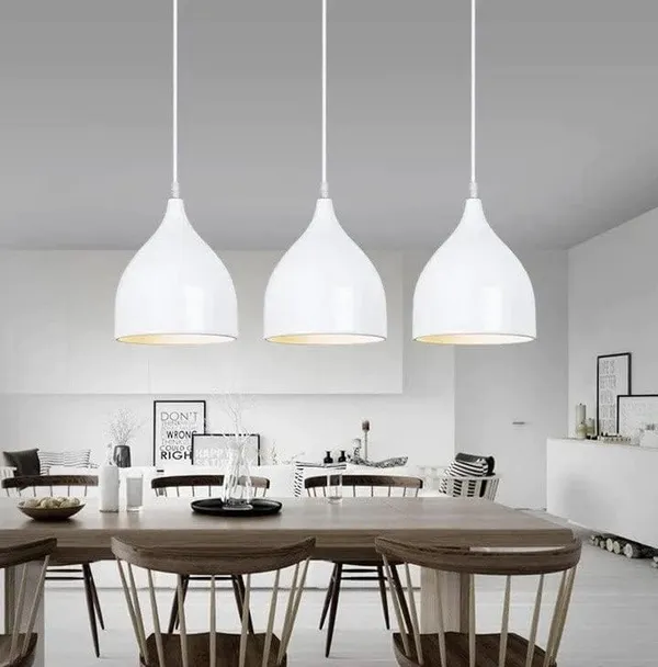 SWIATLO_White_Apple_Design_Linear_Cluster_Pendant_Light/Cluster_Hanging_Light/Cluster_Ceiling_Light/Three_Pendant_Lamp_to_Décor_Home/Living_Room/Bedroom/Office/Dining/Cafe_(with_Bulb)