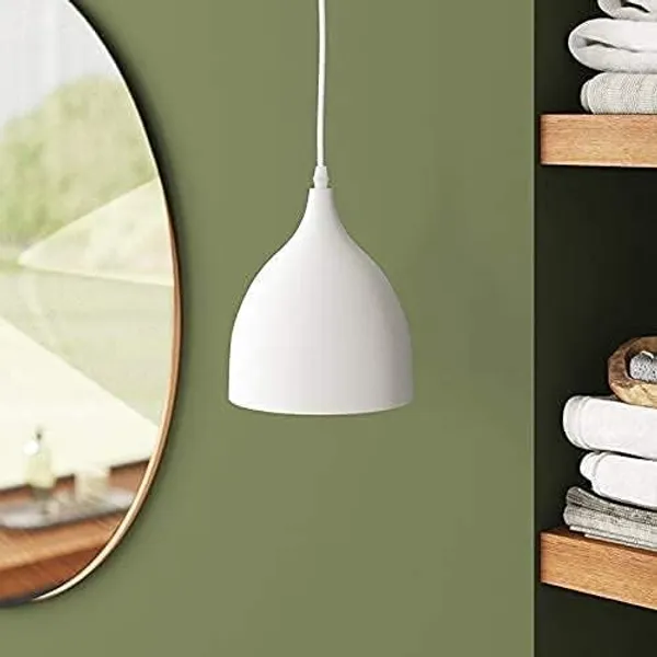 SWIATLO_Classic_White_3D_U_Shape_HANGING_Lamp/Pendant_Lamp/Ceiling_Light_to_Décor_Home/Living_Room/Bedroom/Office/Dining/Cafe/Restaurants_(Pack_of_1,_with_Bulb)