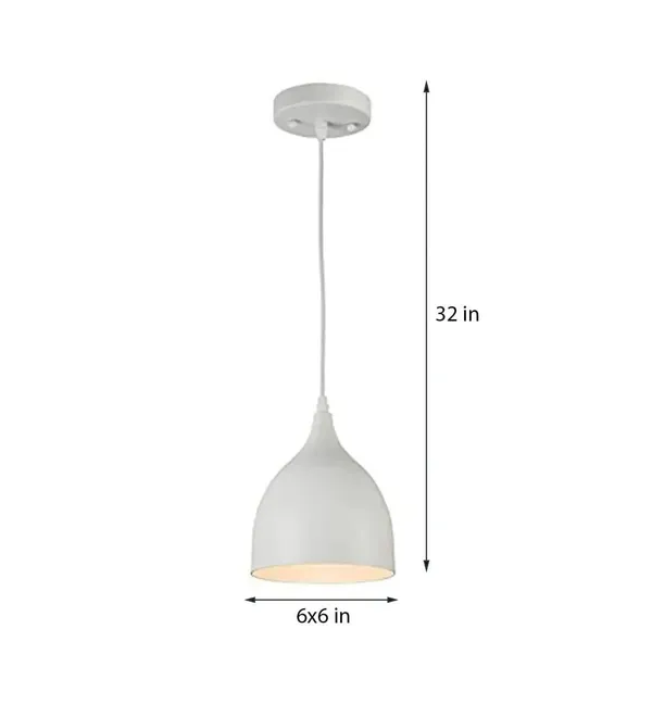 SWIATLO_Classic_White_3D_U_Shape_HANGING_Lamp/Pendant_Lamp/Ceiling_Light_to_Décor_Home/Living_Room/Bedroom/Office/Dining/Cafe/Restaurants_(Pack_of_2,_with_Bulb)