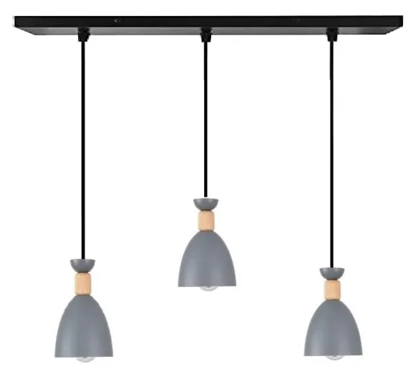 SWIATLO_KIN-720_Grey_Modern_Cluster_Pendant_Lights_Nordic_Linear_Cluster_Hanging_Light/Cluster_Ceiling_Light/Three_Pendant_Lamp_to_Décor_Home/Living_Room/Bedroom/Office/Dining/Cafe_(with_Bulb)