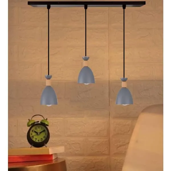 SWIATLO_KIN-720_Grey_Modern_Cluster_Pendant_Lights_Nordic_Linear_Cluster_Hanging_Light/Cluster_Ceiling_Light/Three_Pendant_Lamp_to_Décor_Home/Living_Room/Bedroom/Office/Dining/Cafe_(with_Bulb)