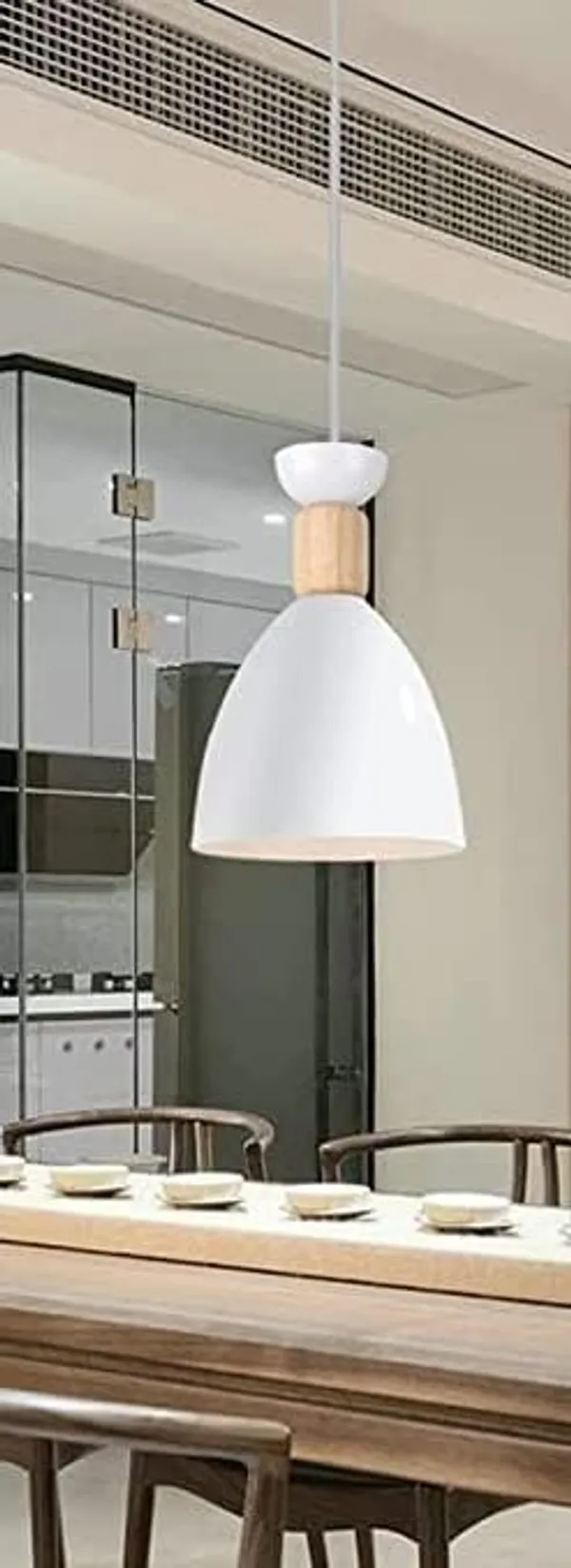 SWIATLO_KIN-720_White_Modern_Cluster_Pendant_Lights_Nordic_Linear_Cluster_Hanging_Light/Cluster_Ceiling_Light/Three_Pendant_Lamp_to_Décor_Home/Living_Room/Bedroom/Office/Dining/Cafe_(with_Bulb)