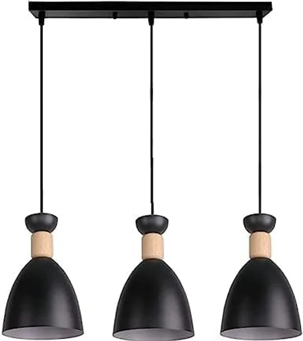 SWIATLO_KIN-720_Black_Modern_Cluster_Pendant_Lights_Nordic_Linear_Cluster_Hanging_Light/Cluster_Ceiling_Light/Three_Pendant_Lamp_to_Décor_Home/Living_Room/Bedroom/Office/Dining/Cafe_(with_Bulb)