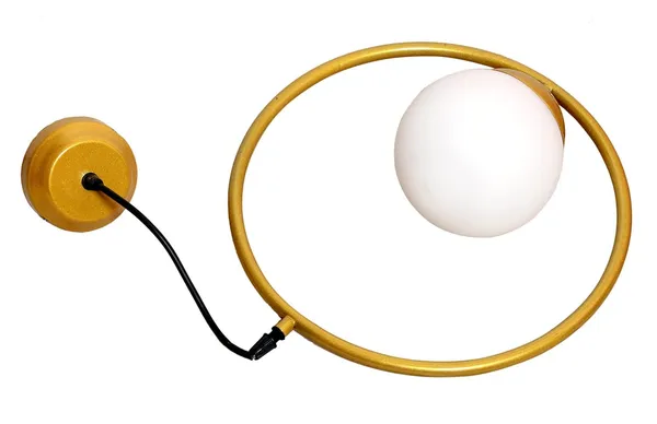 SWIATLO_Moon_Ring_Decorative_Hanging_Lamp/Pendant_Lamp/Ceiling_Light_to_Décor_Home/Living_Room/Bedroom/Office/Dining/Cafe/Restaurants,_Golden_(with_Bulb)