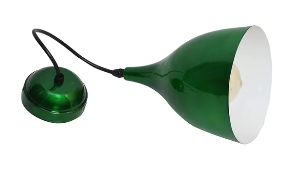 SWIATLO_Classic_6_Inch_Decorative_Hanging_Lamp/Pendant_Lamp/Ceiling_Light_to_Décor_Home/Living_Room/Bedroom/Office/Dining/Cafe/Restaurants,_Green_(Pack_of_1,_with_Bulb)