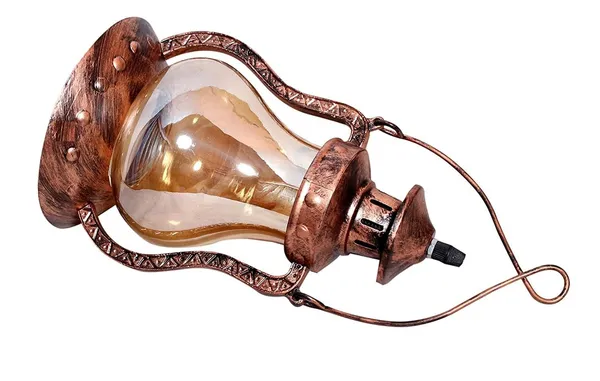 SWIATLO_Lantern_Balloon_Design_Decorative_Hanging_Lamp/Pendant_Lamp/Ceiling_Light_to_Décor_Home/Living_Room/Bedroom/Office/Dining/Cafe/Restaurants,_Copper_Antique_(Pack_of_1,_with_Bulb)