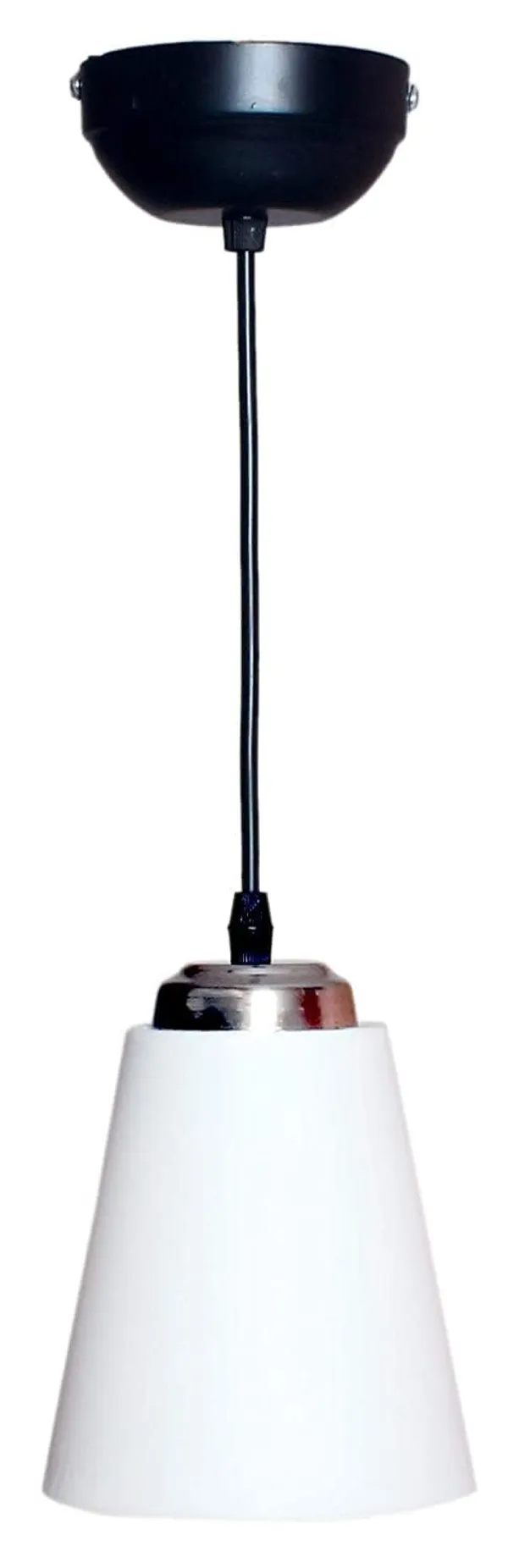 SWIATLO_Decorative_Hanging_Lamp/Pendant_Lamp/Ceiling_Light_to_Décor_Home/Living_Room/Bedroom/Office/Dining/Cafe/Restaurants,_Round_Tapper_Design,_White_(Pack_of_1,_with_Bulb)