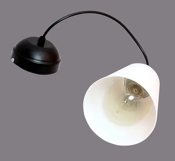SWIATLO_Decorative_Hanging_Lamp/Pendant_Lamp/Ceiling_Light_to_Décor_Home/Living_Room/Bedroom/Office/Dining/Cafe/Restaurants,_Round_Tapper_Design,_White_(Pack_of_1,_with_Bulb)