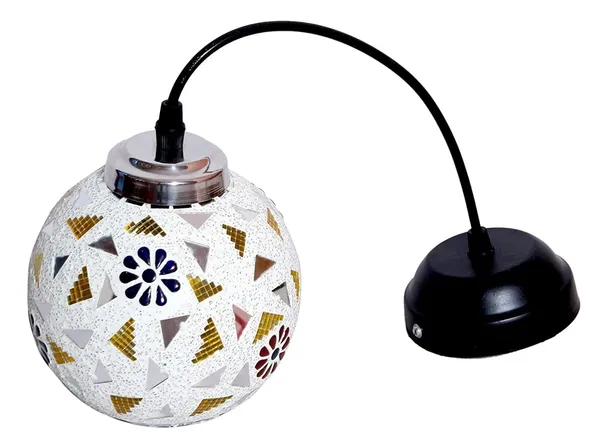 SWIATLO_Decorative_Hanging_Lamp/Pendant_Lamp/Ceiling_Light_to_Décor_Home/Living_Room/Bedroom/Office/Dining/Cafe/Restaurants,_Open_Globe,_Multi_(Pack_of_1,_with_Bulb)