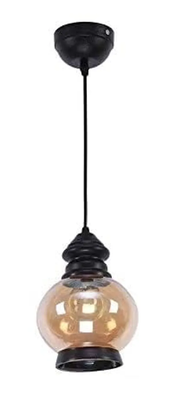 SWIATLO_Decorative_Hanging_Lamp/Pendant_Lamp/Ceiling_Light_to_Décor_Home/Living_Room/Bedroom/Office/Dining/Cafe/Restaurants,_Taj_Shape,_Luster_(Pack_of_1,_with_Bulb)