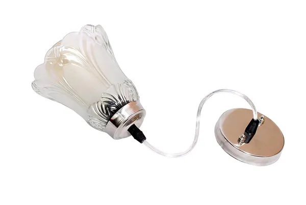 SWIATLO_Decorative_Hanging_Lamp/Pendant_Lamp/Ceiling_Light_to_Décor_Home/Living_Room/Bedroom/Office/Dining/Cafe/Restaurants,_Ghanti_Shape,_Clear_(Pack_of_1,_with_Bulb)