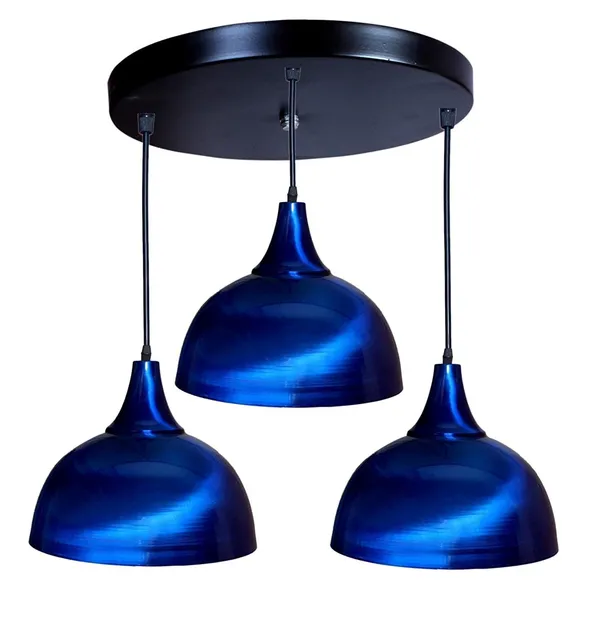 SWIATLO_Decorative_Cluster_Pendant_Light/Cluster_Hanging_Light/Cluster_Ceiling_Light/Three_Pendant_Lamp_to_Décor_Home/Living_Room/Bedroom/Office/Dining/Cafe/Restaurants_(with_Bulb)