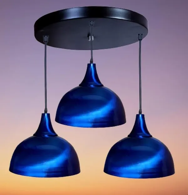 SWIATLO_Decorative_Cluster_Pendant_Light/Cluster_Hanging_Light/Cluster_Ceiling_Light/Three_Pendant_Lamp_to_Décor_Home/Living_Room/Bedroom/Office/Dining/Cafe/Restaurants_(with_Bulb)