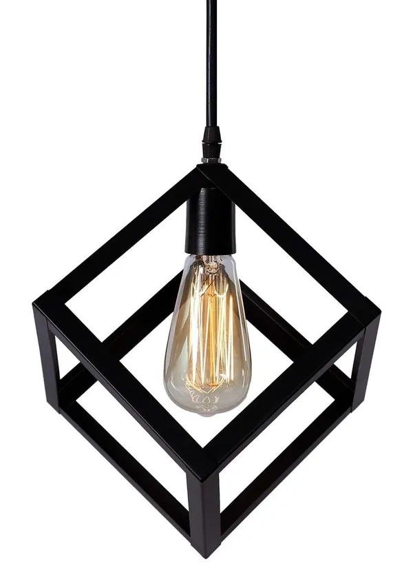 SWIATLO_Decorative_Cluster_Pendant_Light/Cluster_Hanging_Light/Clster_Ceiling_Light/Three_Pendant_Lamp_to_Décor_Home/Living_Room/Bedroom/Office/Dining/Cafe/Restaurants,_3-D_Square_Design_(with_Bulb)