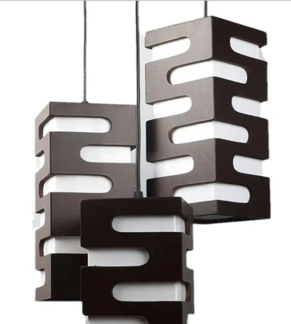 SWIATLO_Decorative_Cluster_Pendant_Light/Cluster_Hanging_Light/Cluster_Ceiling_Light/Three_Pendant_Lamp_to_Décor_Home/Living_Room/Bedroom/Office/Dining/Cafe/Restaurants,_S_Design,_Black_(with_Bulb)