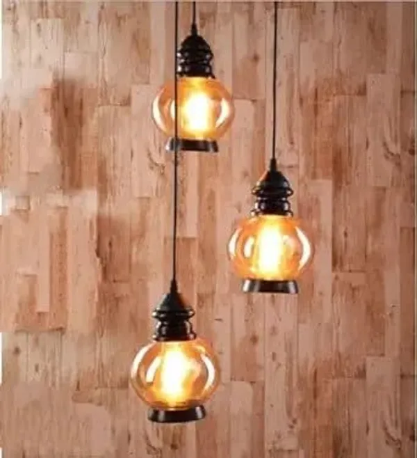 SWIATLO_Decorative_Cluster_Pendant_Light/Cluster_Hanging_Light/Cluster_Ceiling_Light/Three_Pendant_Lamp_to_Décor_Home/Living_Room/Bedroom/Office/Cafe/Restaurants,_Balloon_Design,_Luster_(with_Bulb)