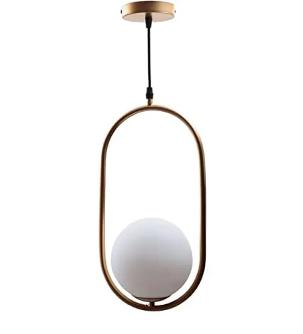 SWIATLO_Decorative_Hanging_Lamp/Pendant_Lamp/Ceiling_Light_to_Décor_Home/Living_Room/Bedroom/Office/Dining/Cafe/Restaurants,_Cylinderical_Design_with_Milky_Glass_(Pack_of_1,_with_Bulb)